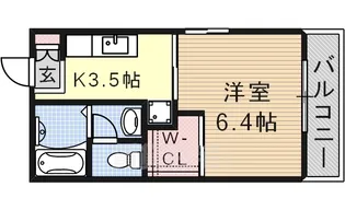 ディアコート川名【2階】の間取り