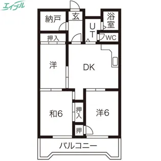 ロイヤルメゾンHAMADA【4階】の間取り