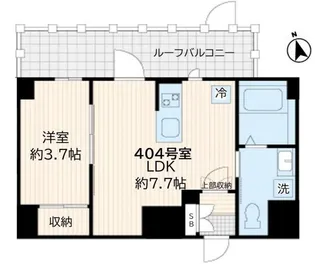 アルカンシエル新宿大京町【4階】の間取り