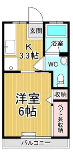 グリーンハイツヒロミ【2階】の間取り