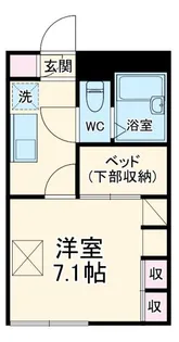 レオパレス卯月【2階】の間取り