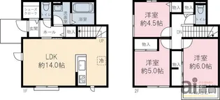 埼玉県川越市霞ケ関東1【一戸建】の間取り