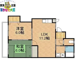 アパートメントABE【1階】の間取り