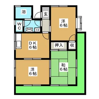 第3土田ハイツ【1階】の間取り