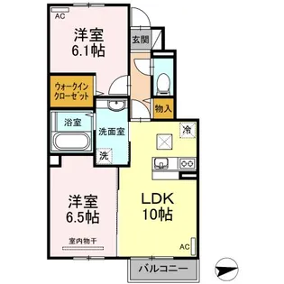 アンファミーユ【1階】の間取り