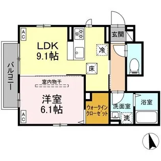 Rハウス【1階】の間取り