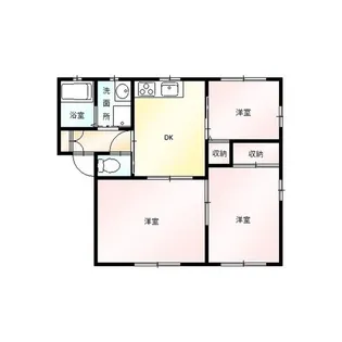 ロワール久保田A【2階】の間取り