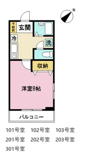 グリーンウエスト【1階】の間取り