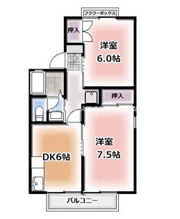 ハイムフレンド【2階】の間取り