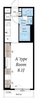 リブリ・ルミエール日野【1階】の間取り