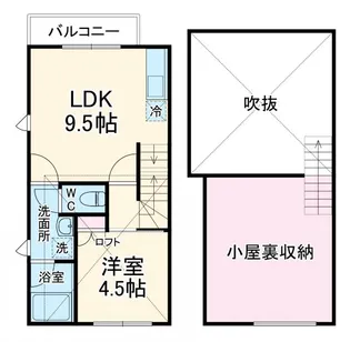 1LDKの間取り画像