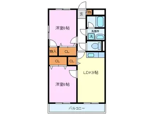 アーバンコートII【2階】の間取り