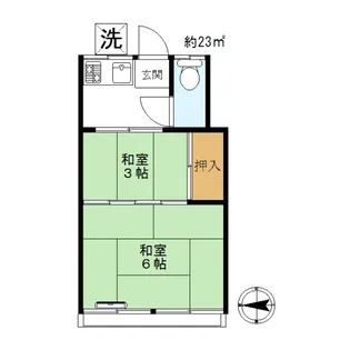 2Kの間取り画像