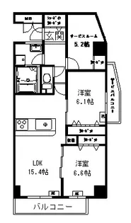 デラーノ【5階】の間取り