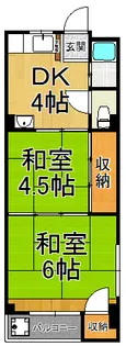 栄マンション【4階】の間取り