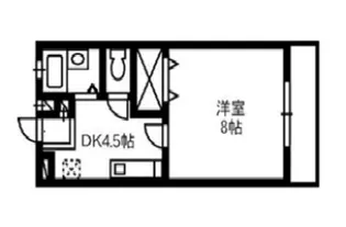 メープル湊 B【1階】の間取り