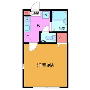 ハイライフ習志野【1階】の間取り