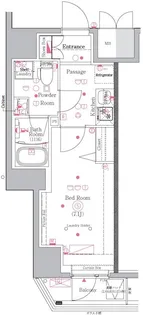 ジェノヴィア川崎III【11階】の間取り