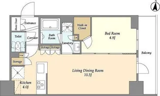 ドゥーエ亀戸【11階】の間取り
