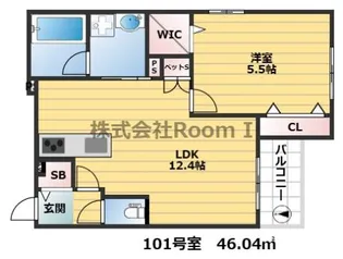 【ペット共生】メゾンさらら・旭化成ヘーベルメゾンHEBEL HAUS【1階】の間取り