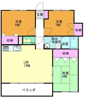 ブライトンヒルズ【1階】の間取り