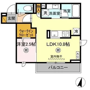 プラデーラ【3階】の間取り