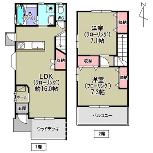 埼玉県川口市芝2【一戸建】の間取り