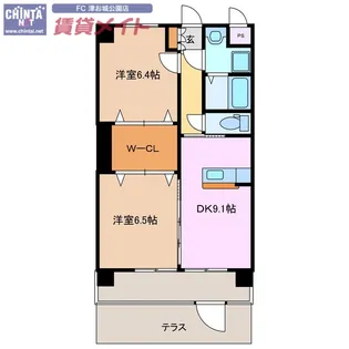 マジェスティ【1階】の間取り