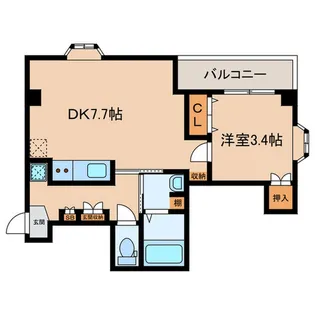 エリーナプラザ藤崎【2階】の間取り