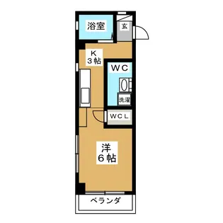クレール尾山台【1階】の間取り