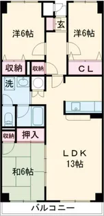 キャッスル50【1階】の間取り