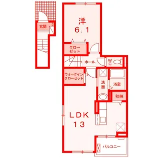 グランジェイド【2階】の間取り