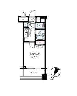 セルカディア港区芝浦【2階】の間取り