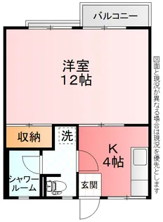 1Kの間取り画像