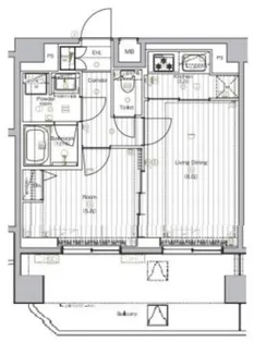 プレミアムキューブG北新宿【4階】の間取り