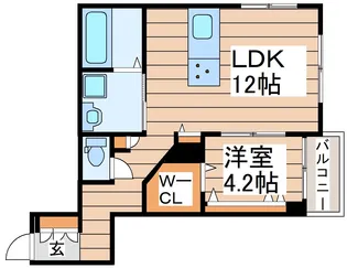 TIMEOFF 薬師堂【1階】の間取り