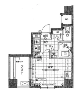パークウェル銀座EAST【2階】の間取り