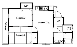 アパートメントABE【1階】の間取り