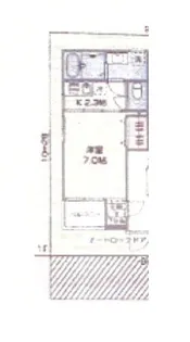 アフロディーテ中野【1階】の間取り
