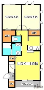 ボヌール コガネイ【1階】の間取り