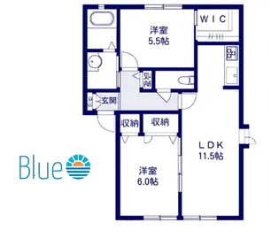 グリーンサイト湘南A【1階】の間取り