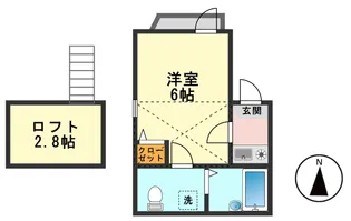 東京都葛飾区新小岩1【アパート】の間取り