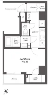 ルクレ押上【10階】の間取り