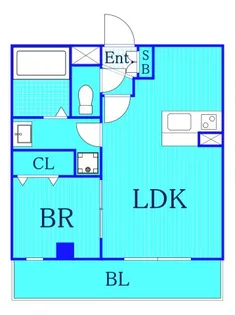 1LDKの間取り画像