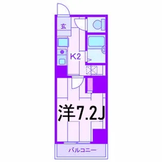 エスポアールカヤギヤ9【8階】の間取り