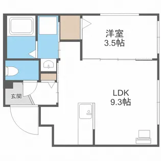 precious MIYANOSAWA【3階】の間取り