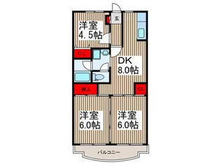 プラザナカムラ2【3階】の間取り