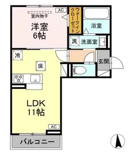 GRAND D-ROOM豊田久保【1階】の間取り