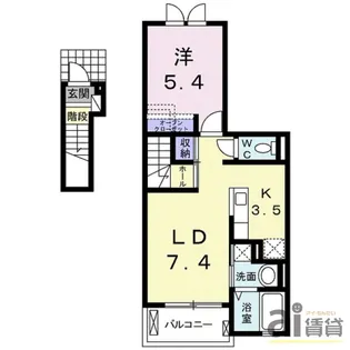埼玉県川越市大字山田【アパート】の外観
