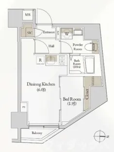 Log入谷/ログ入谷【4階】の間取り